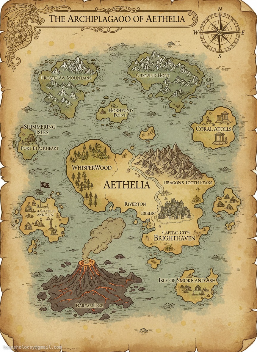 Scanned campaign map
